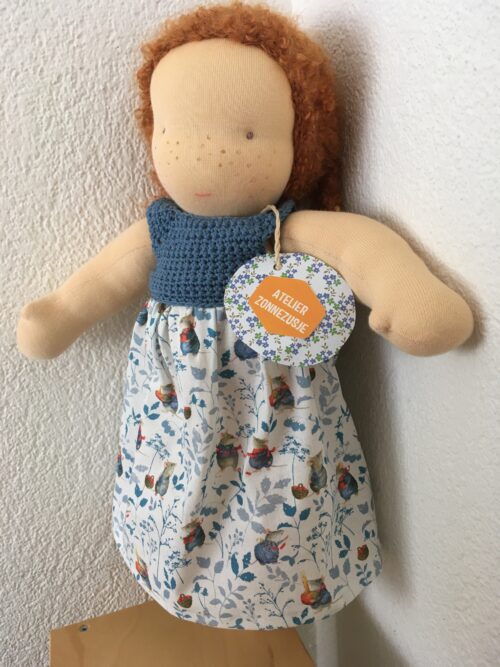 Lange jurk pop 40 cm - Afbeelding 4
