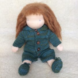 groene wol/zijde kledingset